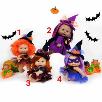 Papusa Nines D Onil, Colectia Funtastic Halloween, cu miros de vanilie, 26 cm