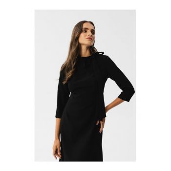 Rochie midi dama - Gwalchakin - neagra -