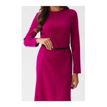 Rochie midi dama - Kerigor - pruna - XXL