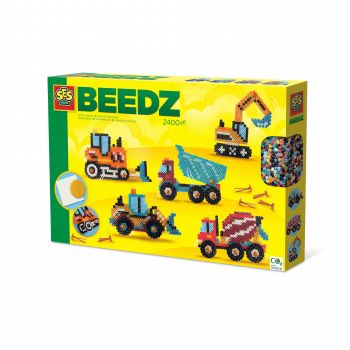 Set creativ copii Beedz - Margele de calcat Autovehicule de constructie