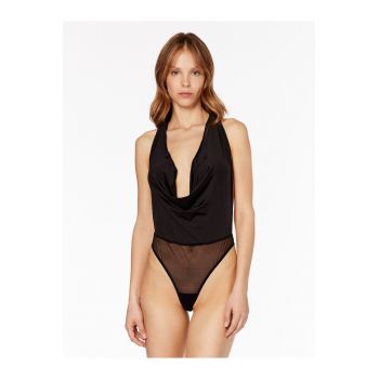 Lenjerie tip body sexy - Poliester - Negru