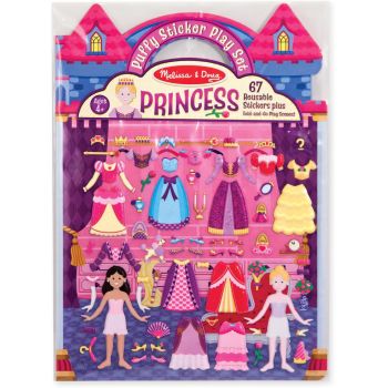 Melissa & Doug Reusable Puffy Stickers Princess (19100)