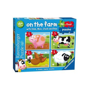 Puzzle Ravensburger On The Farm My First 2/3/4/5pc