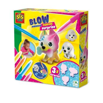 Ses Creative Blow Pens Decorate 3 Puppies (s14333)