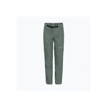 Pantaloni trekking copii Active Zip Off - Poliester - Verde -