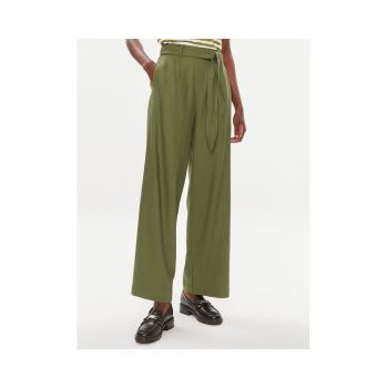 Pantaloni dama - 303566203 - Verde - Viscoza