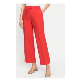 Pantaloni dama - 67133 - Lyocell - Rosu