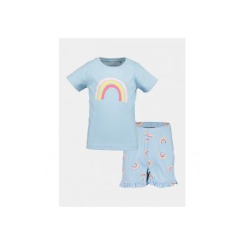 Pijama fete - 303573225 - Albastru - Bumbac