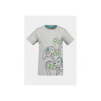 Tricou baieti - 303573478 - Gri - Bumbac