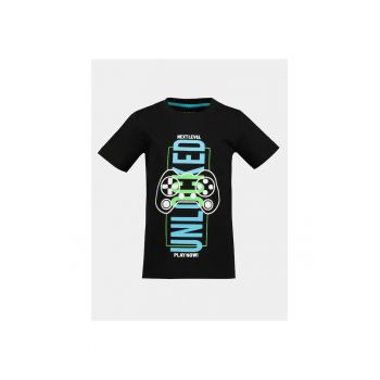 Tricou baieti - 303573492 - Negru - Bumbac