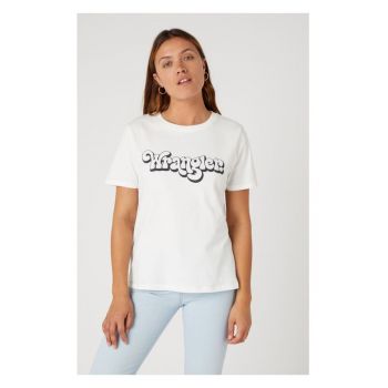 Tricou dama - 51266 - Bumbac - Alb