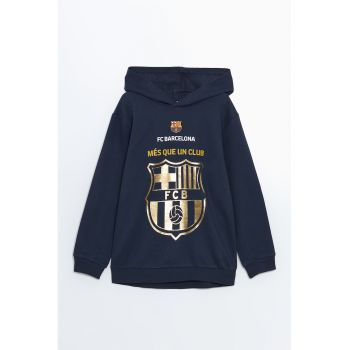 Hoodie cu imprimeu metalic FC Barcelona