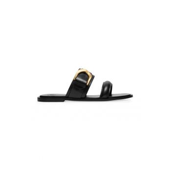 Slapi dama - 590559 - Piele naturala - Negru -