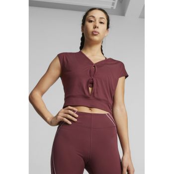 Tricou cu decupaje pe piept Studio Yogini Lite