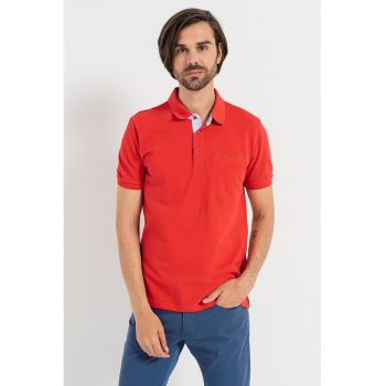 Tricou polo cu buzunar pe piept