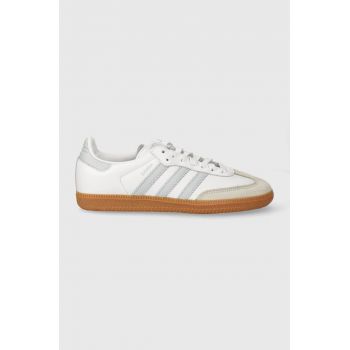 adidas Originals sneakers din piele Samba OG culoarea alb, IE0877