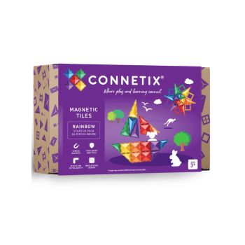 Connetix Rainbow Starter Pack 60 Pieces (ct-r-00060-st)