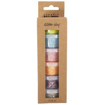 Diy Kit Glitter Clay 6 Pcs (78745)