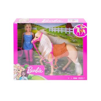 Papusa Barbie Horse And Rider (fxh13)