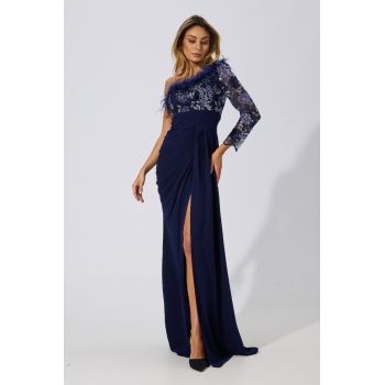 Rochie de ocazie Geminna Bleumarin