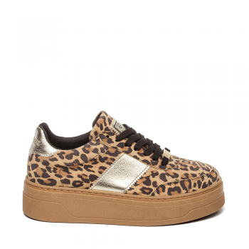 Sneakers femei Steve Madden Moxy leopard print din piele și sintetic 1469DPMOXYLEO