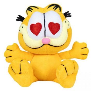 Jucarie din plus Garfield cu inimioare, 25 cm asezat