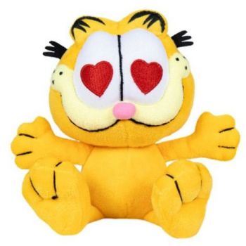 Jucarie din plus Garfield cute cu inimioare, 15 cm asezat