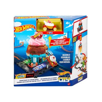 Mattel Hot Wheels City Downtown Ice Cream Swirl (htn77)