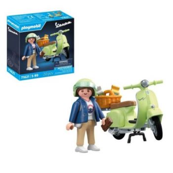 Playmobil - Vespa verde cu o femeie