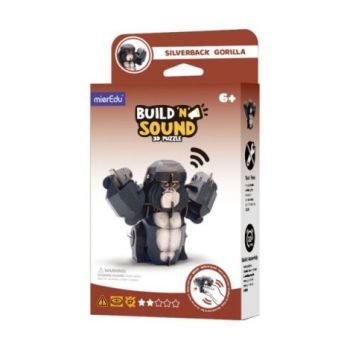 Puzzle 3D cu sunete - Gorila, Build n Sound