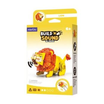 Puzzle 3D cu sunete - Leu, Build n Sound