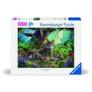 Ravensburger - Puzzle familie lupi 1000 piese design nou