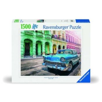 Ravensburger - Puzzle masina din Cuba 1500 piese design nou