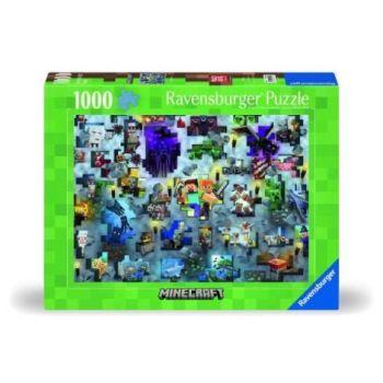 Ravensburger - Puzzle provocarea Minecraft 1000 piese design nou