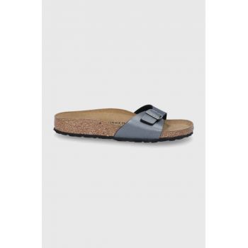 Birkenstock papuci Madrid femei, culoarea gri 1021532-black