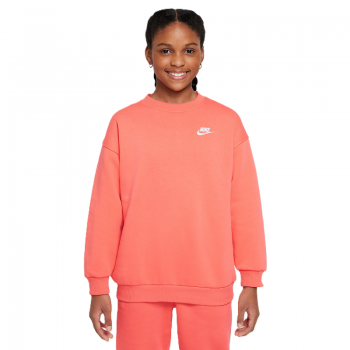 Bluza Nike G NSW CLUB FLC OVRSZD CREW LBR