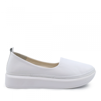 Pantofi slip on femei Luca di Gioia albi din piele 3297dp1654a