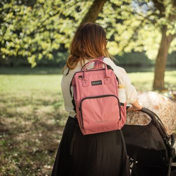 Rucsac pentru mamici PetiteMars Jack Dusty Rose