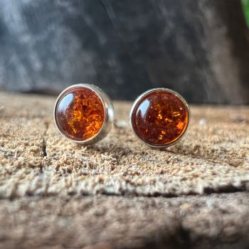 Cercei argint cu chihlimbar Amber30