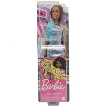 Papusa Barbie Glitz Outfits Dark Skin & Light Blue Dress (hjr95)