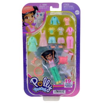 Papusa Polly Pocket Medium Pack Relaxation At Home & Pet (hkv92)