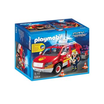 Playmobil Fire Chiefs Car With Lights And Sound (71375)