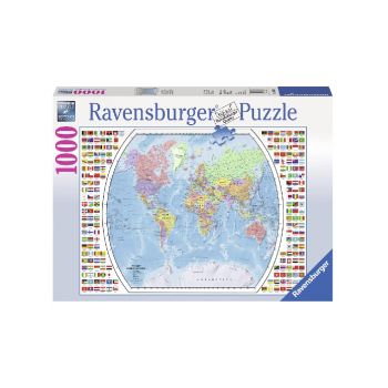 Puzzle Ravensburger Political World Map 1000pc (19633)