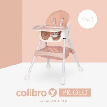 Scaun de masa multifunctional 4 in 1 Colibro Picolo Crystal Pink