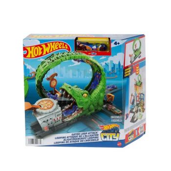 Set Hot Wheels City Gator Loop Attack (hkx39)