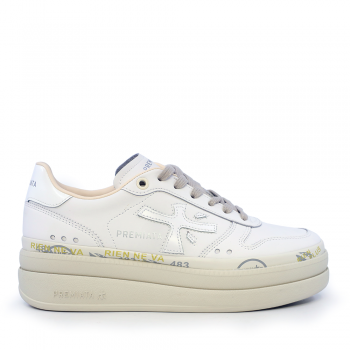 Sneakers femei Premiata Micol albi din piele 1699DP6788A