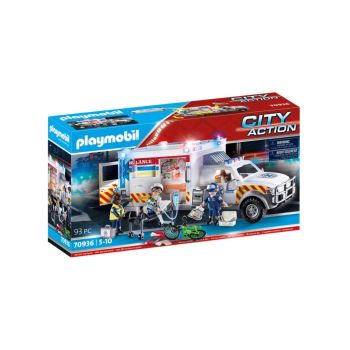 Vehicul Playmobil Us Ambulance With Lights & Sound (70936)