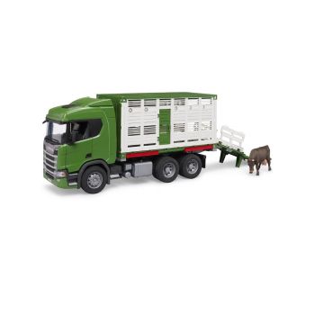 Bruder Scania Super 560r Cattle Transportation Truck With 1 Cattle (03548)