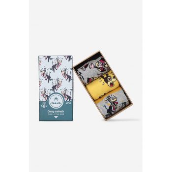 Cabaia sosete CRAZY ANIMALS 3-pack barbati