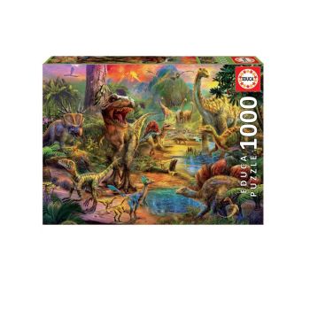 Educa Puzzle 1000 Land Of Dinosaurs (017655)